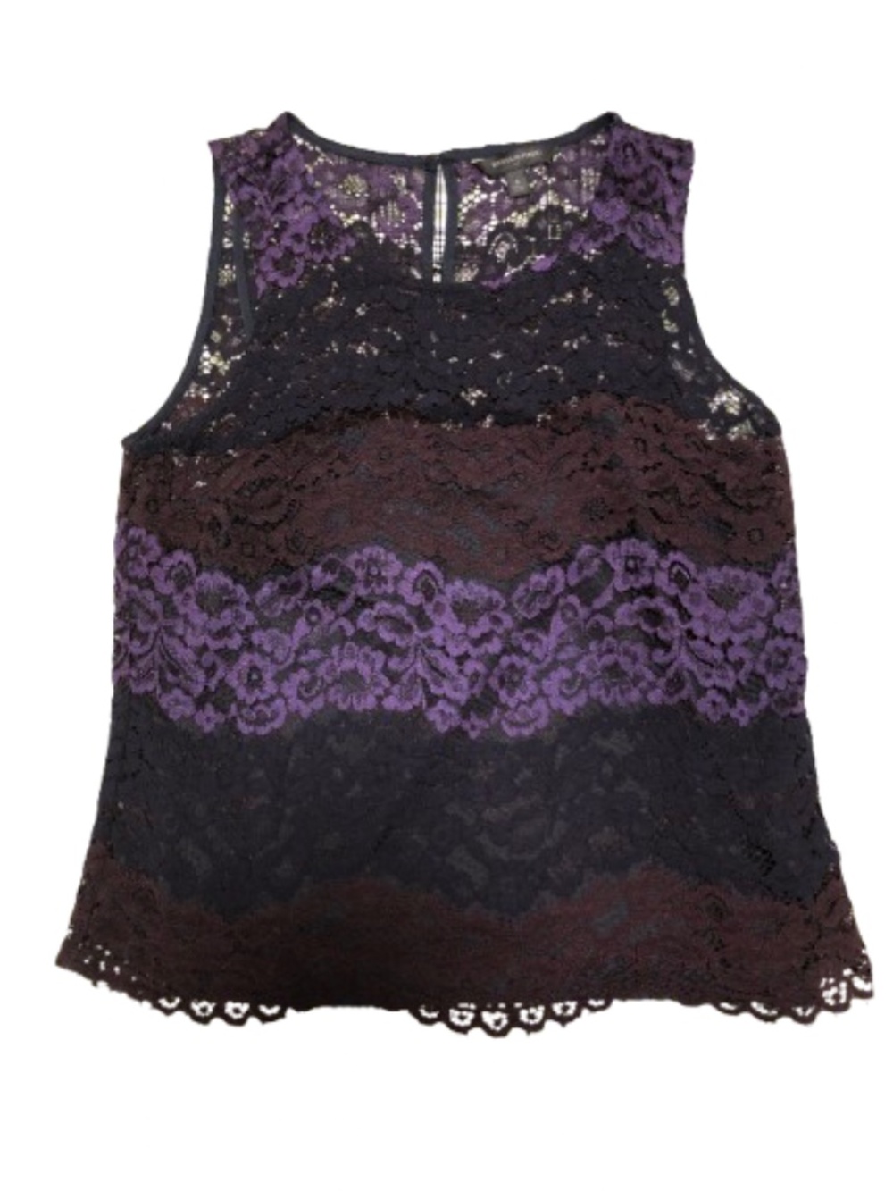 Banana Republic Multi-Tone Lace Sleeveless Top. size S